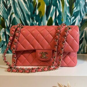 Chanel Caviar Quilted Small Double Flap Pink